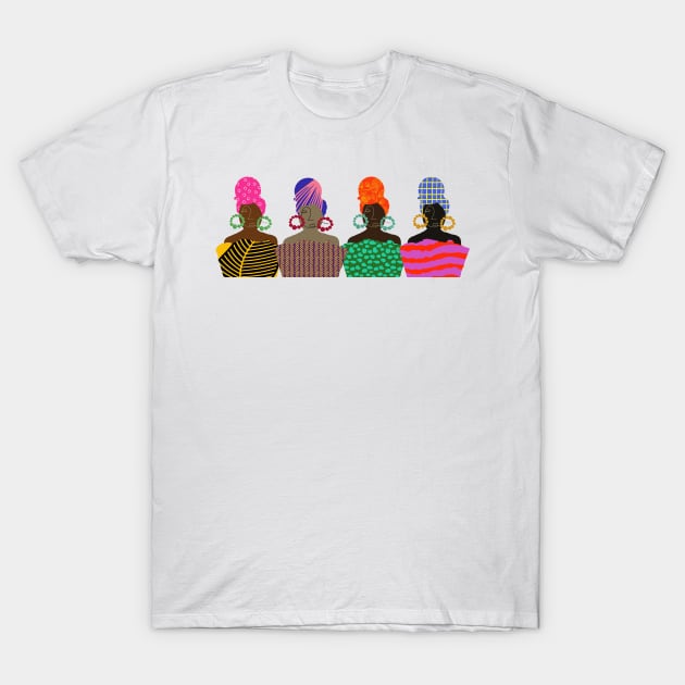 FOUR GIRLFRIENDS T-Shirt by ALEGNA CREATES